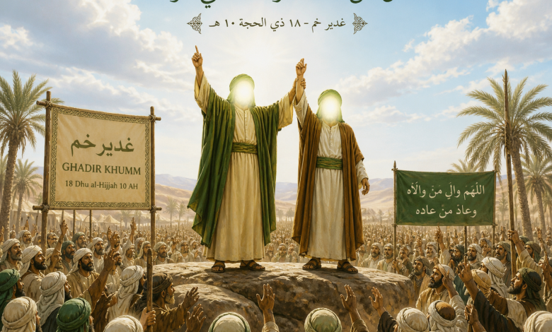 L’événement de Ghadir Khum est un événement clé de l’histoire islamique, particulièrement important pour les chiites. Le grand Prophète (P), sur ordre de Dieu, a désigné le vénéré Ali (P) comme son successeur politique et religieux dans un endroit appelé Ghadir Khum.